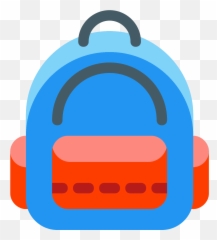 Backpack Emoji Png Vector Free Library - Mochila In A Circle Icono