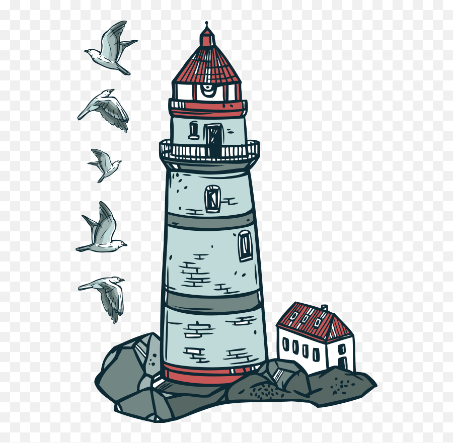 Nautical Lighthouse Nautical Decal - Beacon Emoji,Lighthouse Emoji
