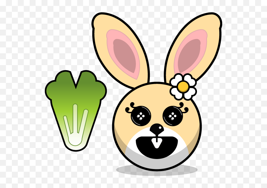 Hunny Bunnys Stickers - Rabbit Emoji Meme By Akura Shande,Bunny Emoji Transparent