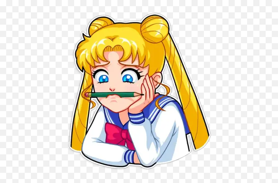Sailor Moon Stickers For - Sailor Moon Stickers Whatsapp Emoji,Sailor Moon Emoji