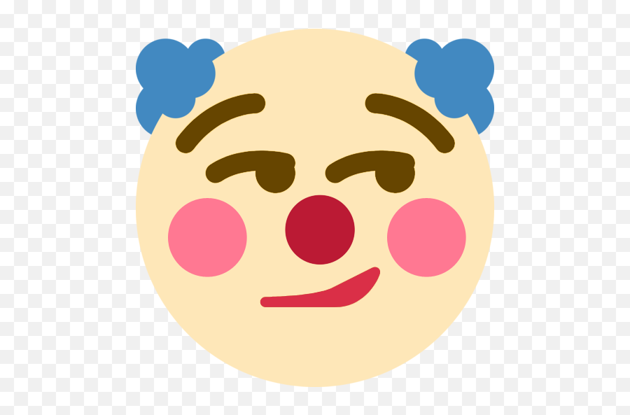 Bowmanlol - Flushed Clown Emoji,Buttcheek Emoji