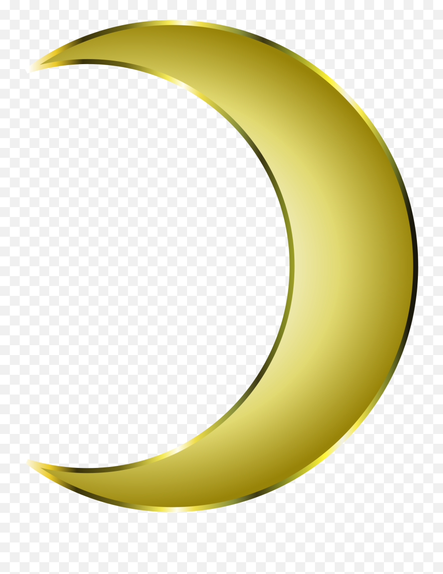 Clipart Moon Crescent Shape Clipart Moon Crescent Shape - Golden Crescent Moon Emoji,Crescent Moon Emoji