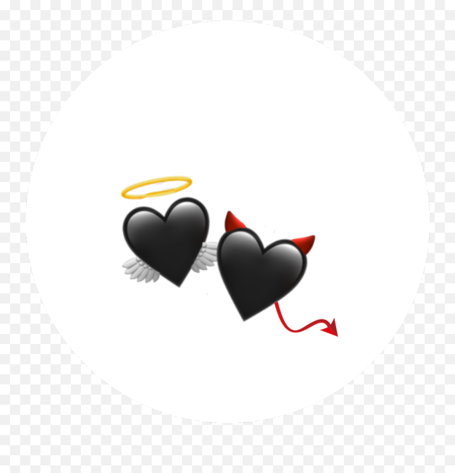 Heart Emoji Devil Angel - Down Steal This Album,Angel Devil Emoji
