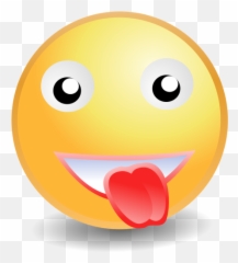 Smiley With Tongue Out Vector Illustration - Face Clip Art Emoji