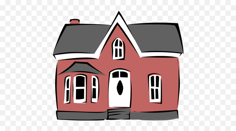 Small House Vector Art - Colonial House Clipart Emoji,Small Emojis Copy And Paste