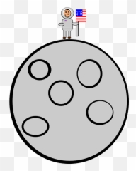 Moonlanding Mood Usa Neil - Person On Moon Clip Art Emoji,Usa Flag And Ship Emoji