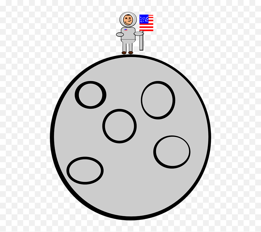 Moonlanding Mood Usa Neil - Person On Moon Clip Art Emoji,Usa Flag And Ship Emoji
