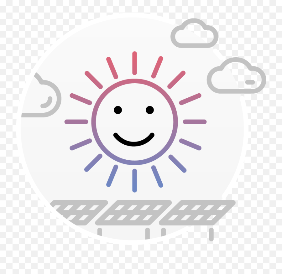 Production Délectricité Solaire - Sun Outline Clip Art Emoji,Solaire Emoticon