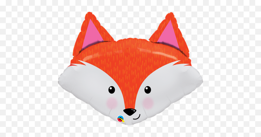 Fabulous Fox Supershape - Qualatex Fox Emoji,Silver Fox Emoji