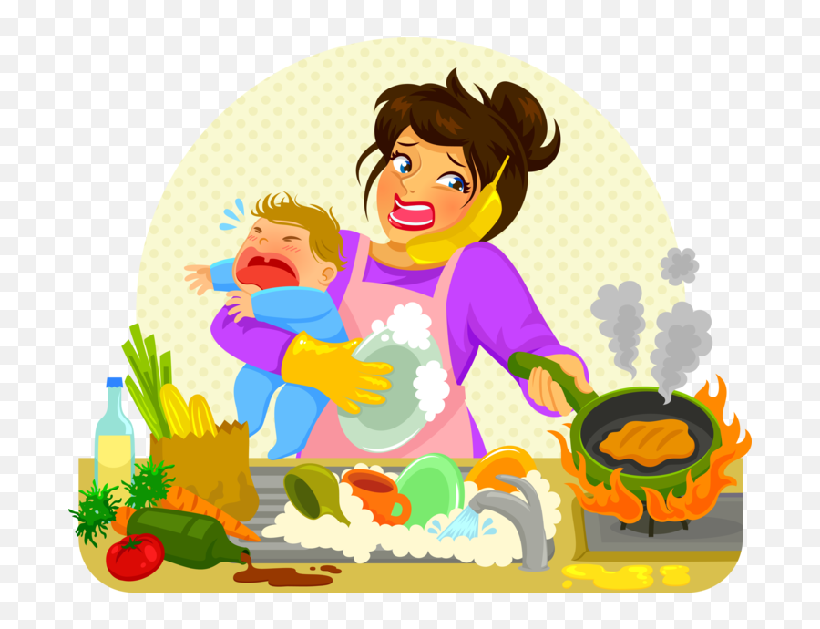 Cooking Clipart Food Prep Cooking Food - Imagenes De Mamas Luchadoras Emoji,Frazzled Emoji