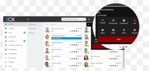3CX V16 Ein kleiner Schritt für Sprung die - Softphone Web Emoji