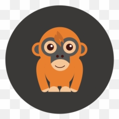 Orangutan Icon - Cartoon Emoji