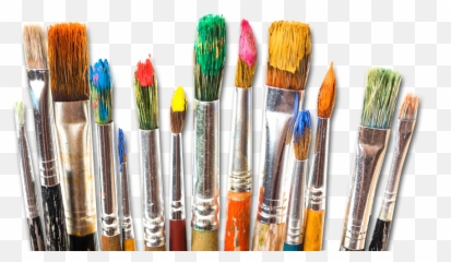 Oil Watercolor Paint Brush Painting - Brushes Png Emoji