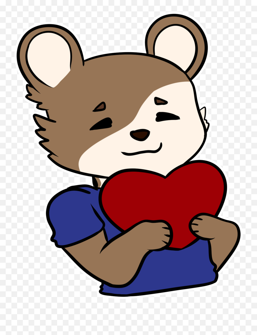 Heart - Cartoon Emoji,Weasel Emoji