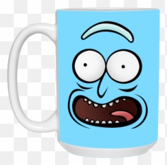 Rickz Pickles Funny Face Emoji Rick Mug Cup Gift - Emoji Funny Png Transparent,Beer Mug Emoji