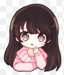 Cute Little Girlyeisi Stickers For Whatsapp - Hime Cut Emoji,Emoji Movi