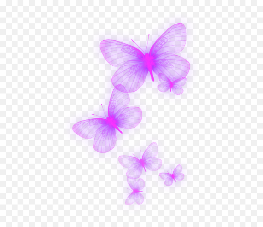 Aesthetic Tumblr Butterfly Emoji Wallpaper - Transparent Neon Butterfly Png,Unicorn Emoji Pillow