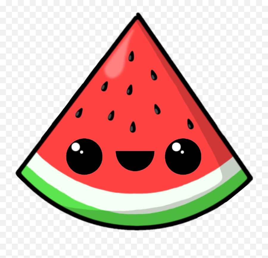 Watermelon Clipart Emoji Watermelon Emoji Transparent Free - Kawaii Watermelon,Watermelon Emoji