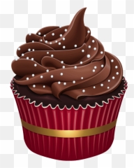 Cupcake Cake Food Chocolatecupcake Chocolatecake - Transparent Background Png Emoji