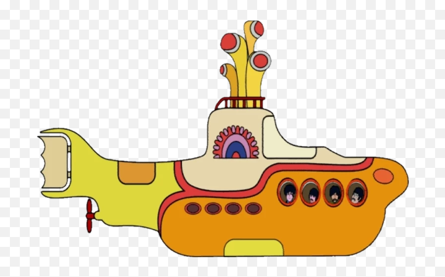 Popular And Trending Submarine Stickers - Yellow Submarine Beatles Vector Emoji,Submarine Emoji