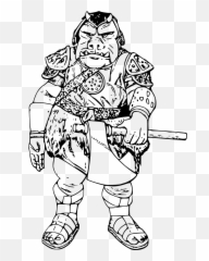 Star Wars Guard Axe Military - Jabba The Hutt Draw Emoji