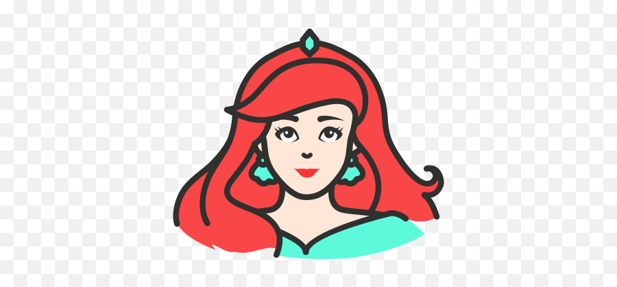 Disney Icon At Getdrawings - Little Mermaid Icon Emoji,Disney Princess Emoji