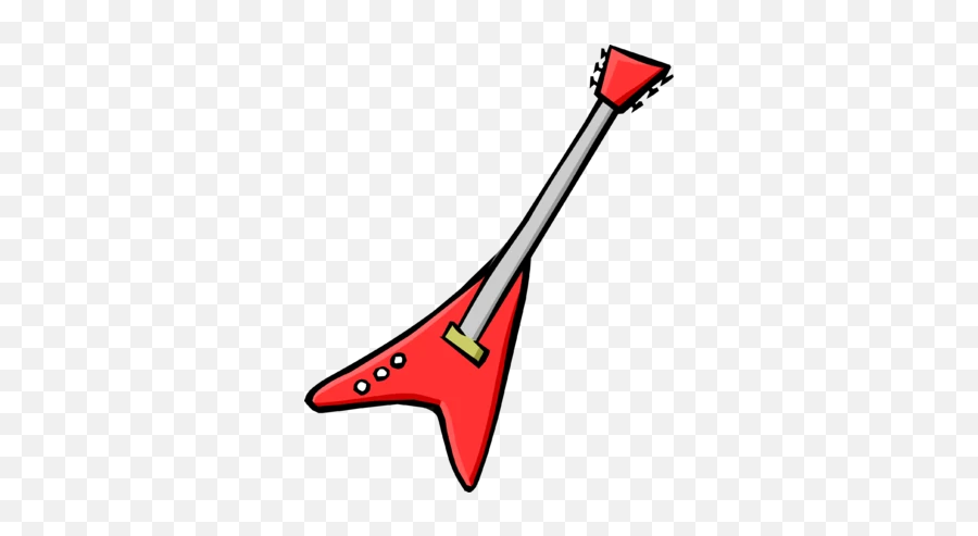 Red Electric Guitar - Red Electric Guitar Clipart Emoji,Guitar Emoji Png