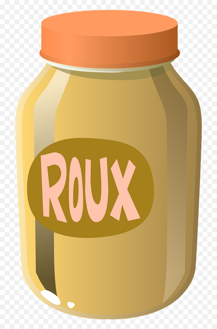 Jar Glass Roux Container Yellow - Roux Clipart Emoji,Glass Of Milk Emoji