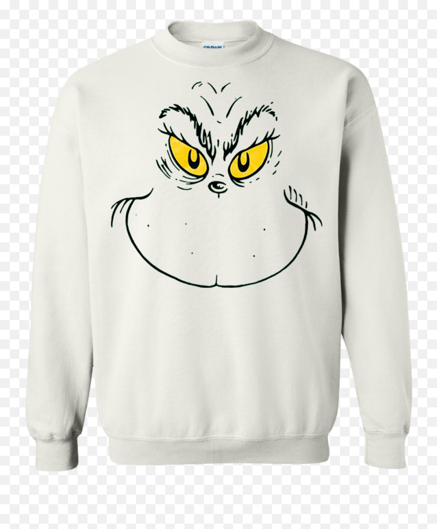 Seuss Grinch Face Sweatshirt - Sweater Emoji,Grinch Emoticon