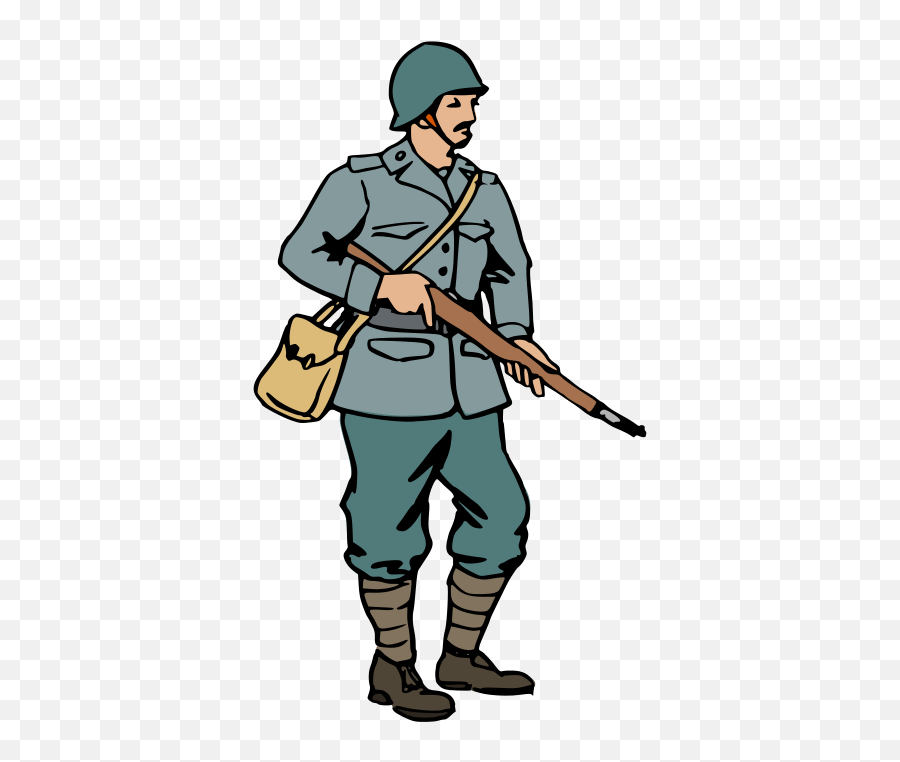 Soldiers Clipart Soldier Uniform - World War 1 Cartoon Emoji,Army Salute Emoji