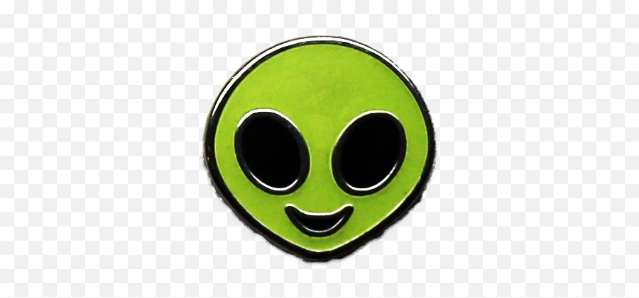 Glow Alien Emoji Pin - Circle,Alien Emoji Png