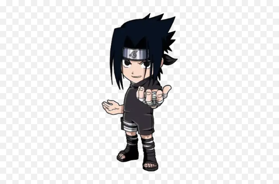 Stickers For Whatsapp - Sasuke Chibi Emoji,Naruto Emoji