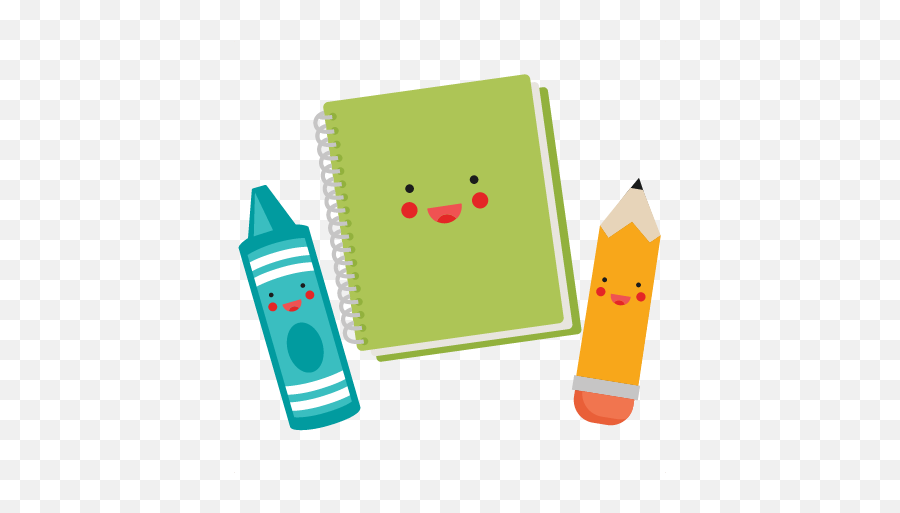 School Supplies Clipart Png - Cute School Supplies Clipart Emoji,Emoji School Supplies