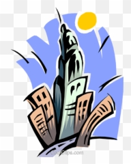 Empire State Building Clipart - Vector City Png Emoji