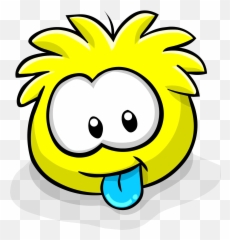 Yellow Puffle - White Club Penguin Pet Emoji
