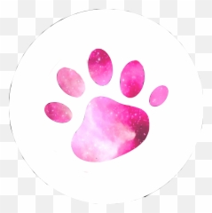 Pawprint Galaxy Cute A Pink - Gustav Klimt Emoji