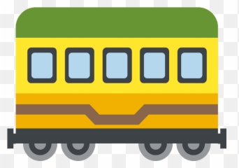 Wagon Image Clipart - Train Car Emoji