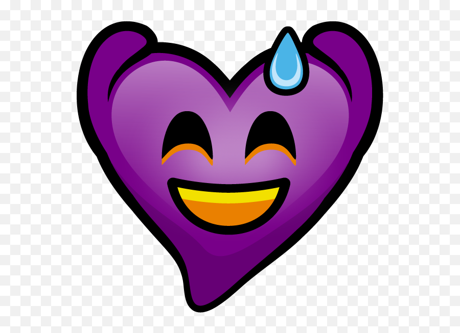 Purple Hearts - Smiley Emoji,Rainbow Hearts Emoji