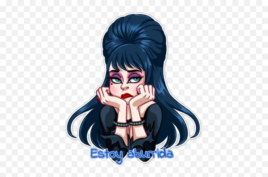 Mistress Of The Dark Whatsapp Çin Çkartma - Telegram Elvira Stickers Emoji,Mistress Emoji