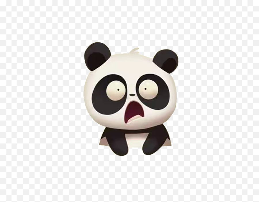 Surprised Panda Emoji Png Image,Panda