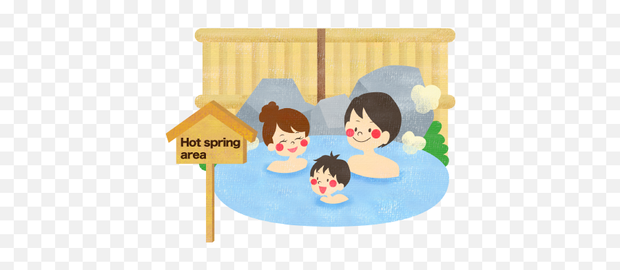 Stunning Cliparts - Hot Spring Cartoon Png Emoji,Hot Tub Emoji