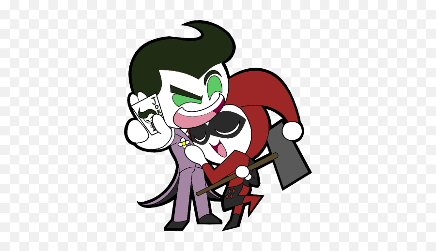 Joker Png And Vectors For Free Download - Draw Chibi Joker And Harley Quinn Emoji,Joker Emoji