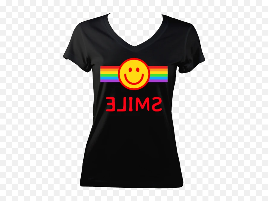 Smile Lgbt Ladies T Emoji,Emoticon T Shirt