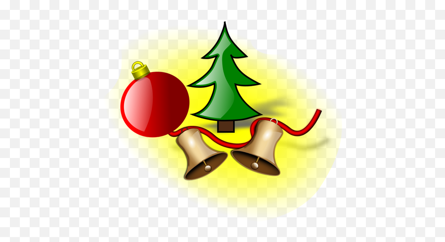 Christmas Bells And Balls Vector - Décorations De Noël Clipart Gratuite Emoji,Emoji Christmas Decorations