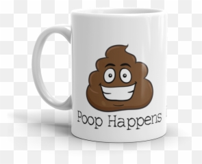Poop Happens Poop Emoji Ceramic Mug,Coffee Cup Emoji