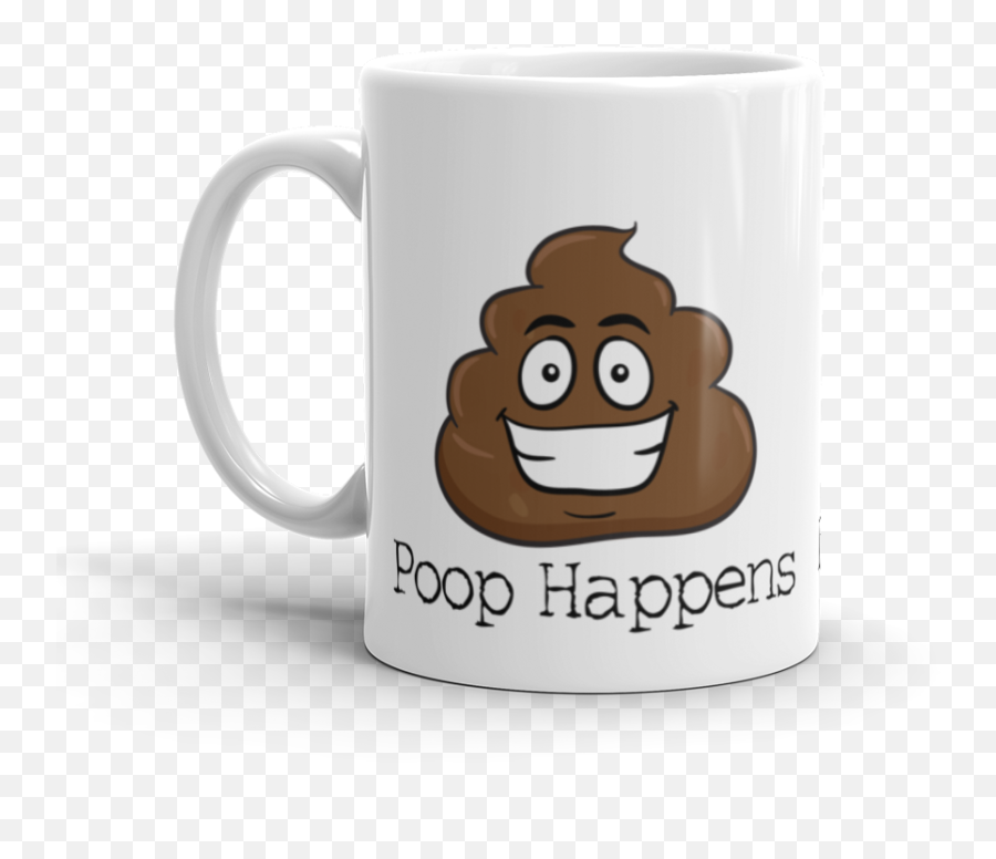 Poop Happens Poop Emoji Ceramic Mug,Coffee Cup Emoji
