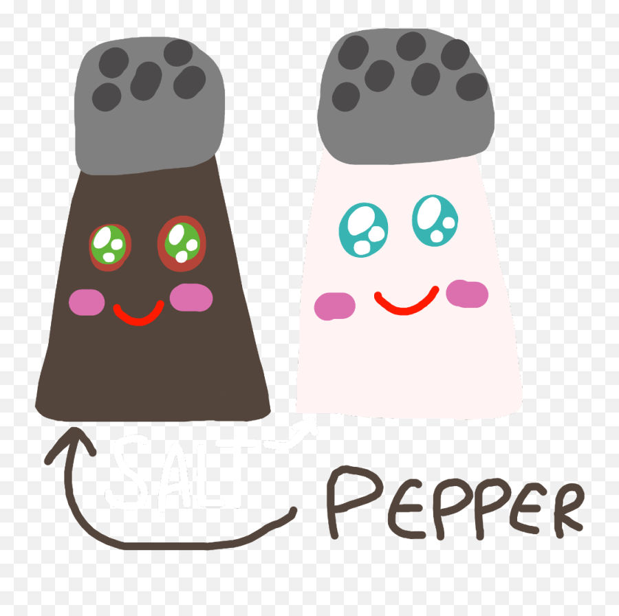 Salt And Pepper Combination Of Spices - Clip Art Emoji,Salt Emoji