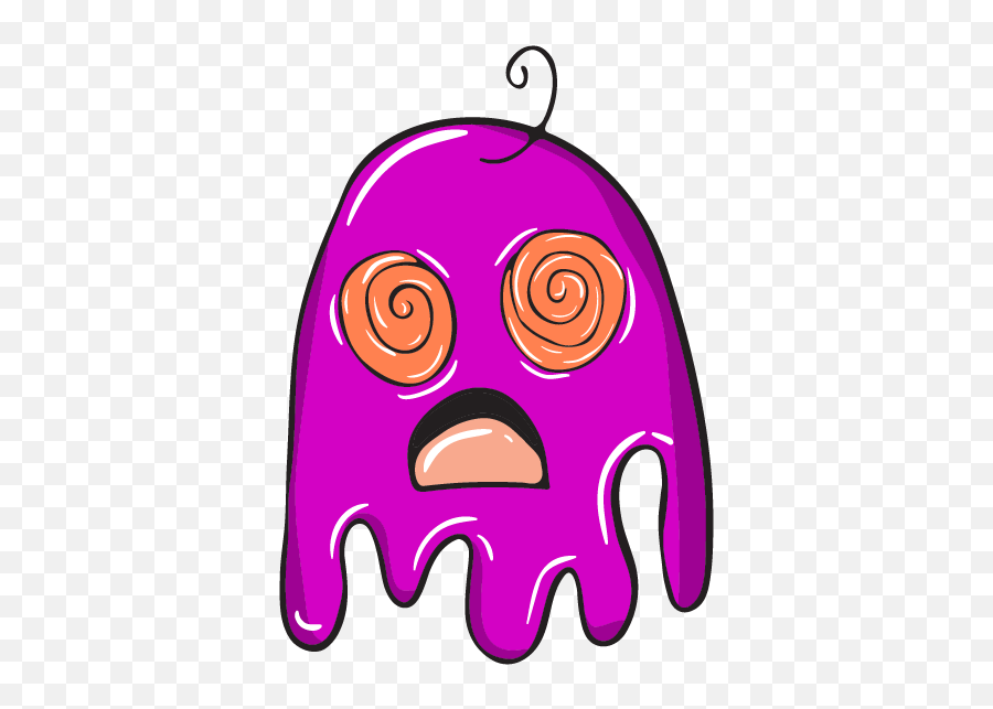 Ninja Monster Emoji - Illustration,Purple Monster Emoji