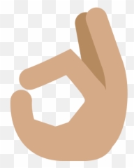 Ok Hand Emoji With Medium Skin Tone Meaning And Pictures - Emoji Hand Ok Png,Ok Emoji
