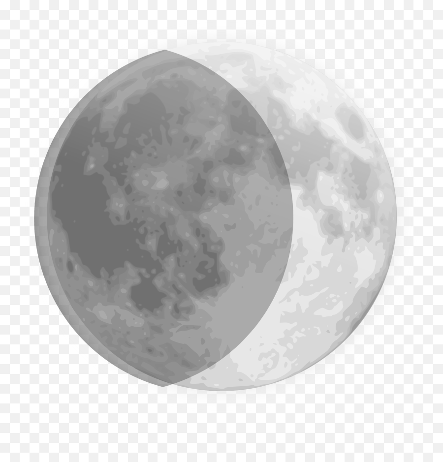 Full Moon New Moon Clipart - Waxing Crescent Moon White Background Emoji,Moon Phases Emoji